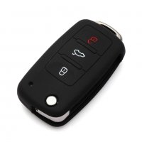Силиконов калъф за ключ за VW, Scoda, Seat, снимка 6 - Аксесоари и консумативи - 27815561