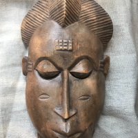 Стара африканска маска #3, снимка 1 - Антикварни и старинни предмети - 42344109