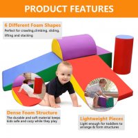 Безопасен мек комплект форми за игра за бебе от 6 части XF1805301X, снимка 4 - Образователни игри - 36808309