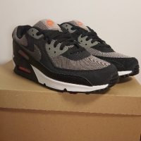 Nike Air Max 90 "Grey Black Red (2022)" - Номер 41, снимка 3 - Маратонки - 44751733