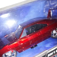 DODGE CHARGER DAYTONA . DOM'S .FAST&FURIOUS. 1.24 JADA. TOP  TOP  TOP  RED METALLIC COLOR., снимка 3 - Колекции - 40303988