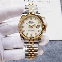 Дамски часовник Rolex Lady-Datejust White Dial с автоматичен механизъм, снимка 1 - Дамски - 42744525