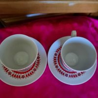 Чашка+чинийка-за чай-"KAHLA"-вмест.-200мл.-2бр. Внос от Германия., снимка 4 - Чаши - 34953885