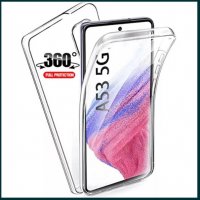 Прозрачен 360° Градуса Кейс за Samsung Galaxy A53 5G Супер Защита, снимка 1 - Калъфи, кейсове - 36594870