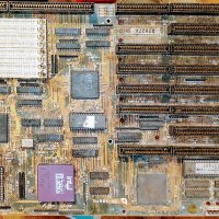 Компютърна платка дъно 386 процесор DX25, снимка 1 - Антикварни и старинни предмети - 42841280