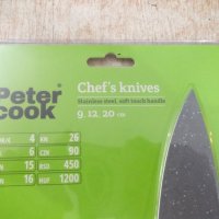 Ножове "Peter cook" 3 бр. комплект нови - 1, снимка 4 - Прибори за хранене, готвене и сервиране - 37518472