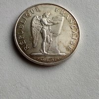 Юбилейна Сребърна Монета 100 франка 1989 Франция, снимка 1 - Нумизматика и бонистика - 39501661