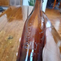 Стара бирена бутилка Пивоварно Дружество Шумен Русе 1937, снимка 2 - Други ценни предмети - 37760489