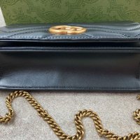 Gucci коженa мини Beloved чанта Гучи Златно Gold GG лого Made in Italy, снимка 6 - Чанти - 38410508