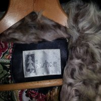 Палто-сребърна лисица,естествен косъм, снимка 3 - Палта, манта - 35374023