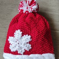Ръчно плетени детски шапки от мека еко прежда, снимка 9 - Шапки, шалове и ръкавици - 38072222
