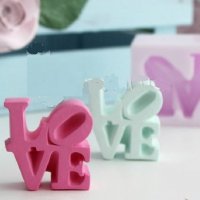 Love букви надпис силиконов молд форма калъп фондан гипс шоколад, снимка 3 - Форми - 37304967