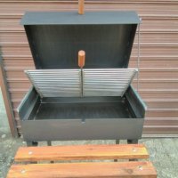 Скара барбекю на дървени въглища с капак и подарък масичка, снимка 3 - Барбекюта - 30915021