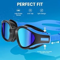 Нови Унисекс очила за плуване с UV защита, против мъгла и без течове, снимка 3 - Водни спортове - 40539024