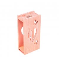 Стъкленица в дървена поставка за декорация LOVE Розова, снимка 1 - Романтични подаръци - 39873725