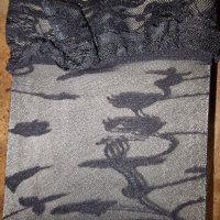 Фигуралени чорапи над коляното с силиконови ленти 50Den , снимка 5 - Дамски чорапи - 39450225