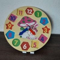 Детски часовник за учене на времето. , снимка 3 - Образователни игри - 37778085