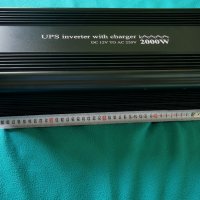 UPS Инвертор + зарядно 2000w / 4000w 12 220v пълна синусоида юпс, снимка 3 - Мрежови адаптери - 36687223