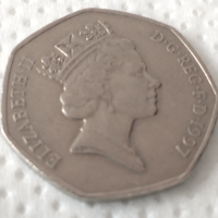 Продавам монети.Елизабет.ONE POUND1984.50пенса 1997., снимка 7 - Нумизматика и бонистика - 44791964