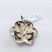 Сребърна висулка детелина-12.0гр/925, снимка 2 - Колиета, медальони, синджири - 37153897
