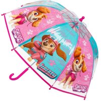 Paw Patrol Skye Skye Ръчен детски прозрачен розов чадър за дъжд 64см, снимка 3 - Чадъри - 42875166