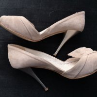 Обувки на ток -от Естествен велур, снимка 7 - Дамски обувки на ток - 38394218