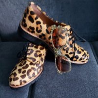 Ангилийски обувки от естествена кожа с косъм / "Office London"® , снимка 2 - Други - 29866726