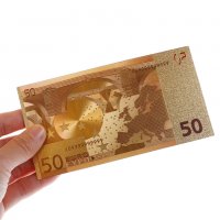 Евро банкноти с 24к покритие, снимка 2 - Нумизматика и бонистика - 39075120