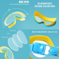 Нови Детски регулируеми очила за плуване 6-14 години UV защита, снимка 5 - Водни спортове - 40602531