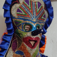 Кукерска маска, гугла, уникат, арт, ръчна изработка, декорация , снимка 8 - Декорация за дома - 41588628