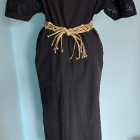 Памучна рокля с рязана бродерия и дантела в бохо стил / голям размер , снимка 6 - Рокли - 44600671