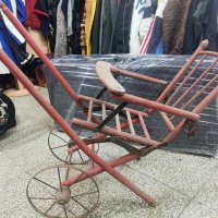 Много стара детска дървена количка, снимка 2 - Други ценни предмети - 31354894