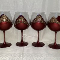 Комплект чаши за вино, снимка 1 - Чаши - 31193204