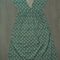 Дълга рокля тюркоаз М/L размер , снимка 3 - Рокли - 37181049