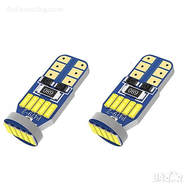 Комплект диодни крушки Automat, T10, 1.5W, снимка 1