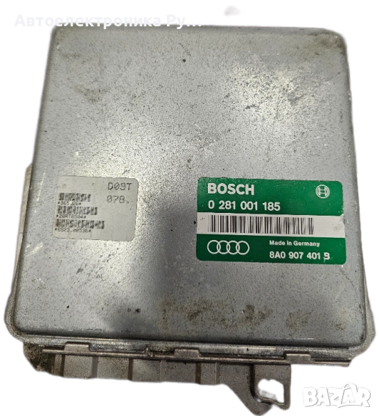 компютър AUDI 80 1.9 TDI BOSCH, 0 281 001 185, 0281001185, 8A0 907 401B, 8A0907401B, снимка 1