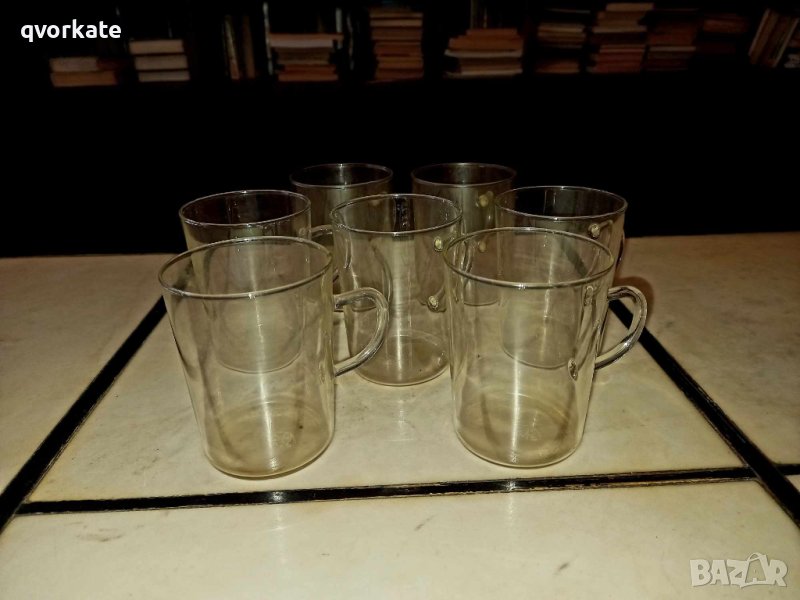 Седем броя стъклени чаши, снимка 1