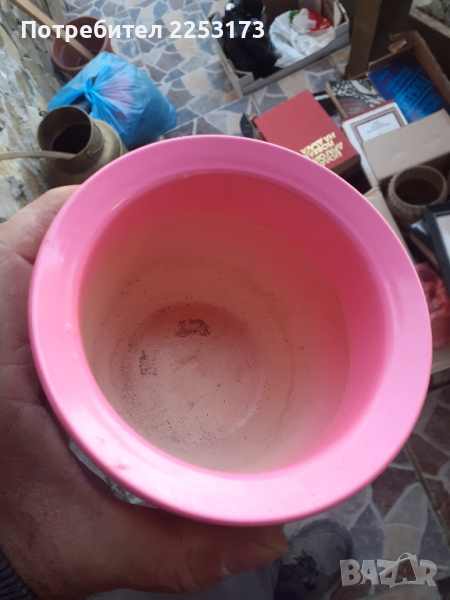 Розова кашпа, снимка 1