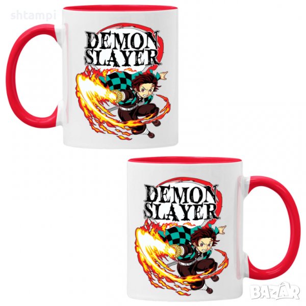 Чаша Demon Slayer Tanjiro Kamado 01,Керамична Чаша, Кафе Чай, Игра,Изненада,Подарък,Повод,Празник,Ро, снимка 1