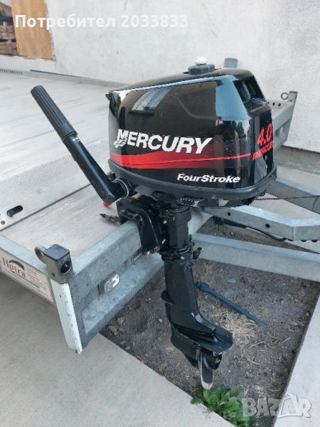 Извънбордов двигател MERCURY 4.0Hp, снимка 1