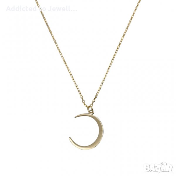 Тотална разпродажба - 50% Сребърно колие "Crescent Moon", снимка 1