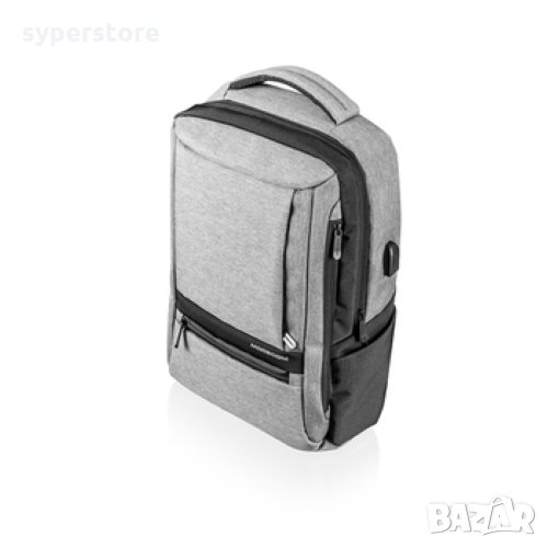 Раница за лаптоп 15.6" Modecom Smart 15 Сиво-черна Градски стил Notebook Backpack, снимка 1