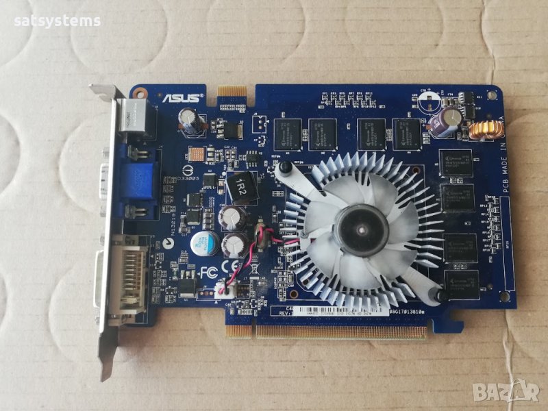 Видео карта NVidia GeForce Asus EN8500 GT Silent 512MB GDDR2 128bit PCI-E, снимка 1