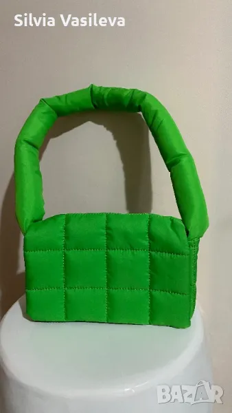 Зелена дамска чанта H&M, снимка 1