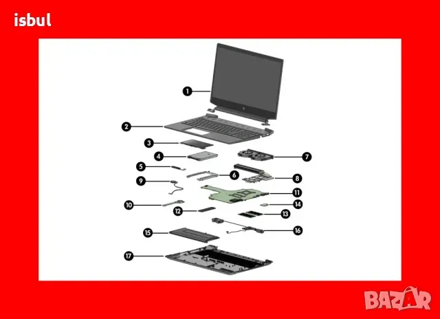 Dell Latitude E6420 E5570 E6540 E5540 E5530 E5420 E5430 E5440 D630 D430  E6400 E6410 части, снимка 1