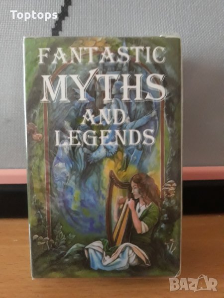 80 таро карти с кант и малка книжка: Fantastic Myths and Legends Tarot, снимка 1