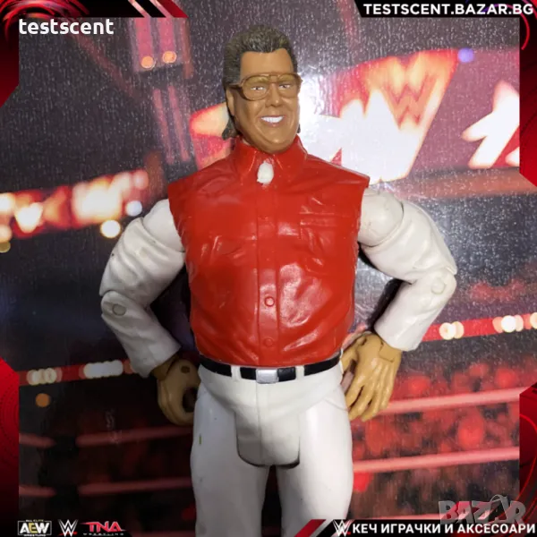 Екшън фигура WWE Bruce Prichard Брус Причар Brother Love WWE Jakks Ruthless Aggresion Legends, снимка 1