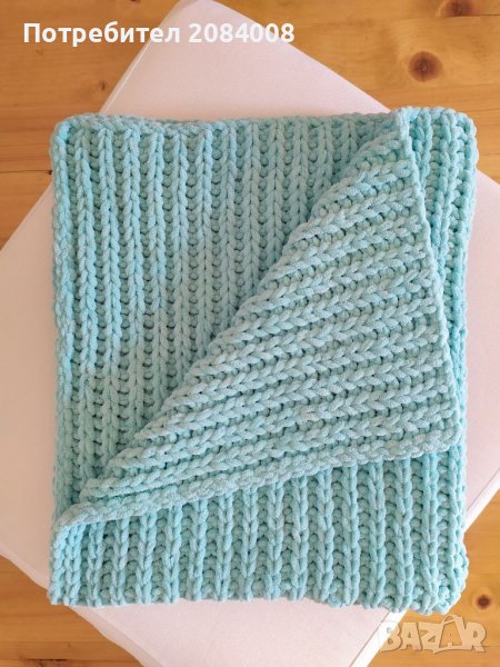 Ръчно плетено бебешко одеяло , снимка 1