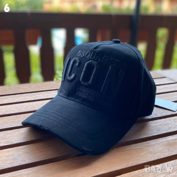 🧢 Dsquared2 ICON черна шапка с извита козирка – оригинален, стил и класа, снимка 1