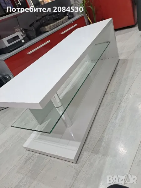 Тв шкаф МДФ бял гланц - /Австрия /, снимка 1